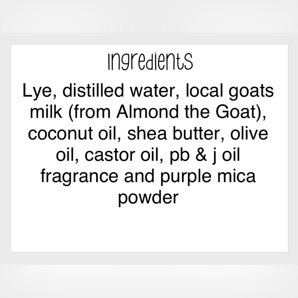 Natural Handmade Goats Milk Soap-Blueberry Muffin - Picture 6 of 7